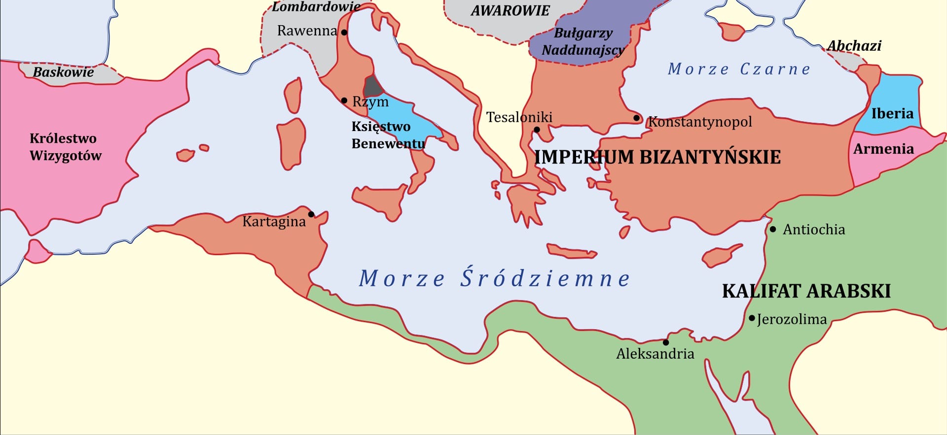 Mapa Bizancjum